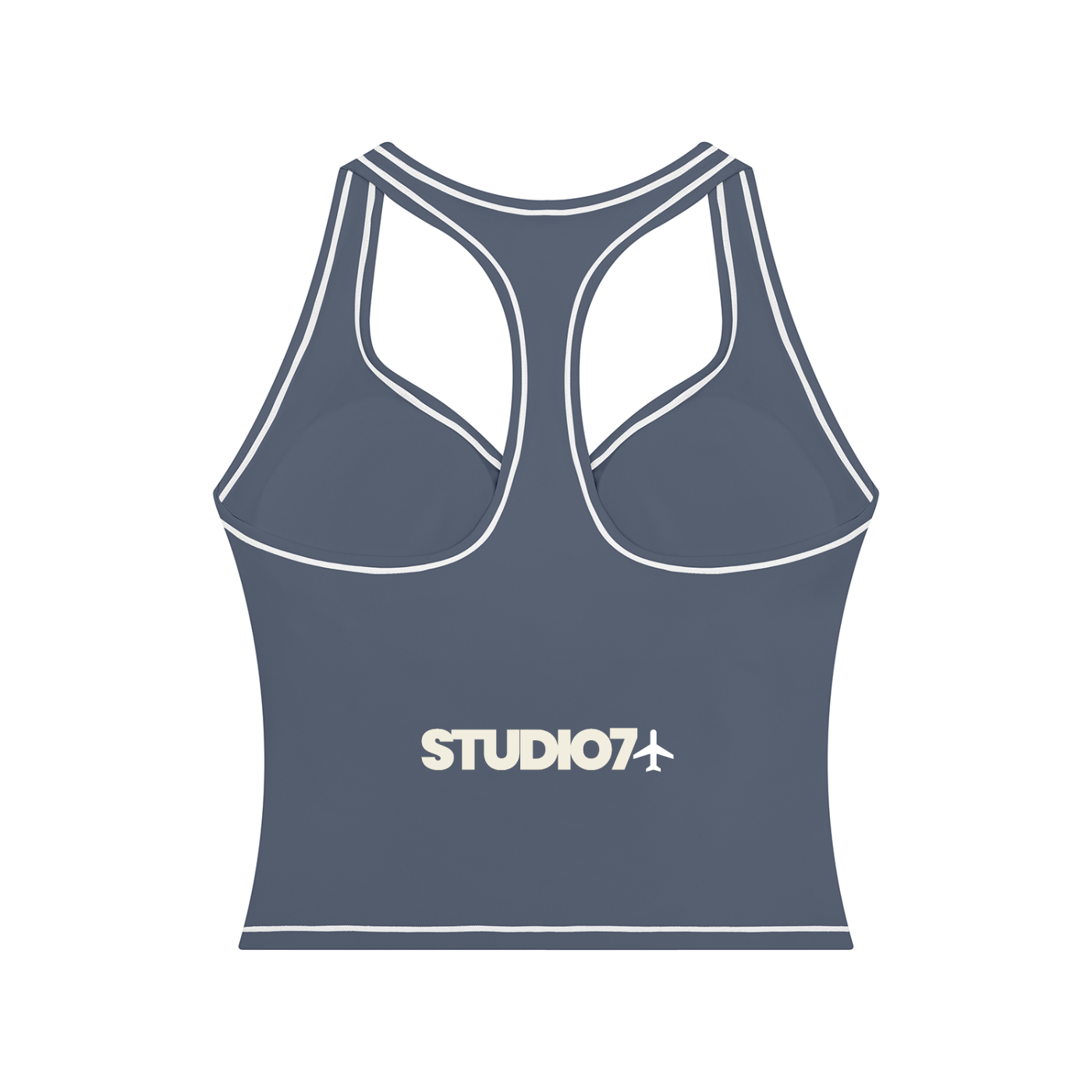 topstitching yoga tank top