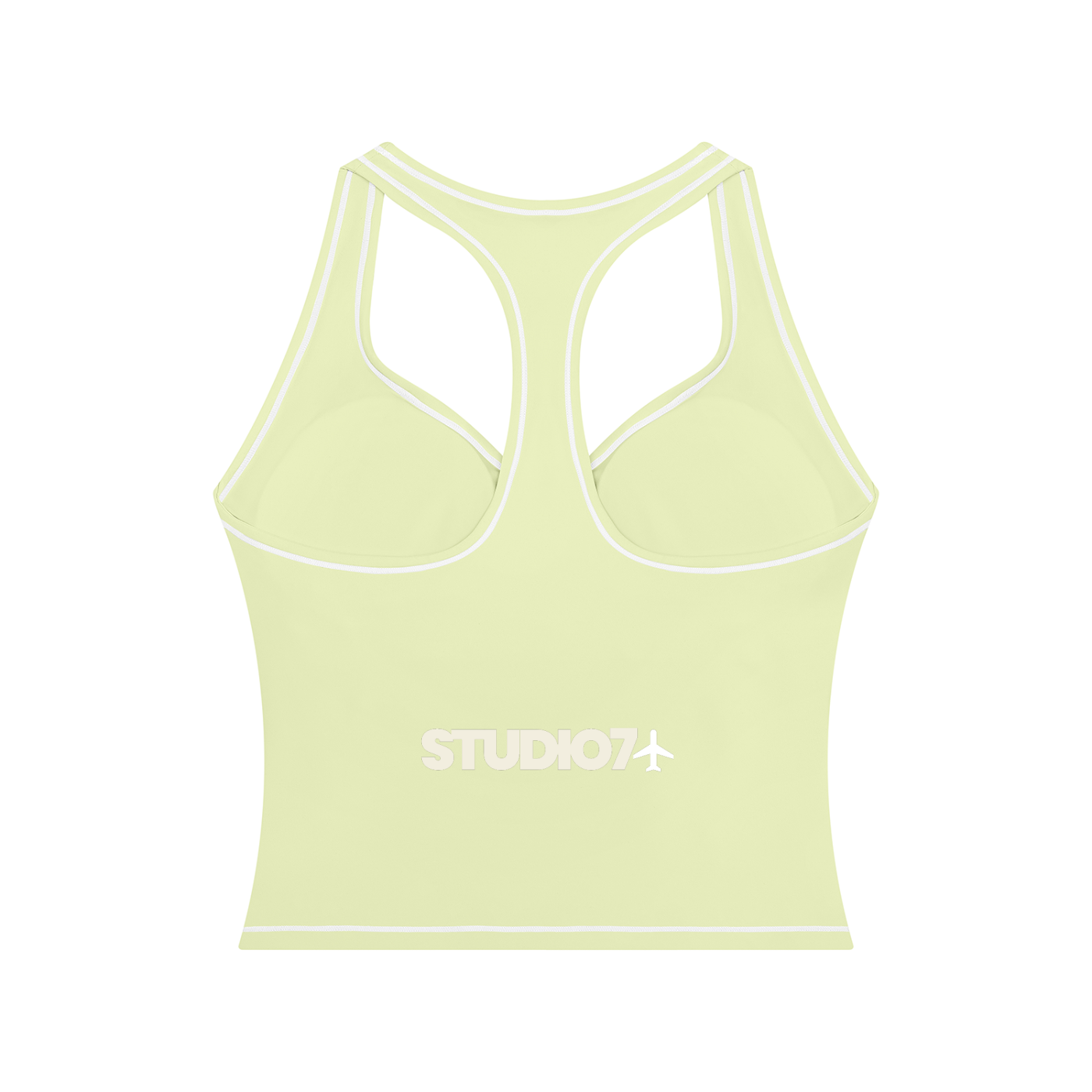 topstitching yoga tank top