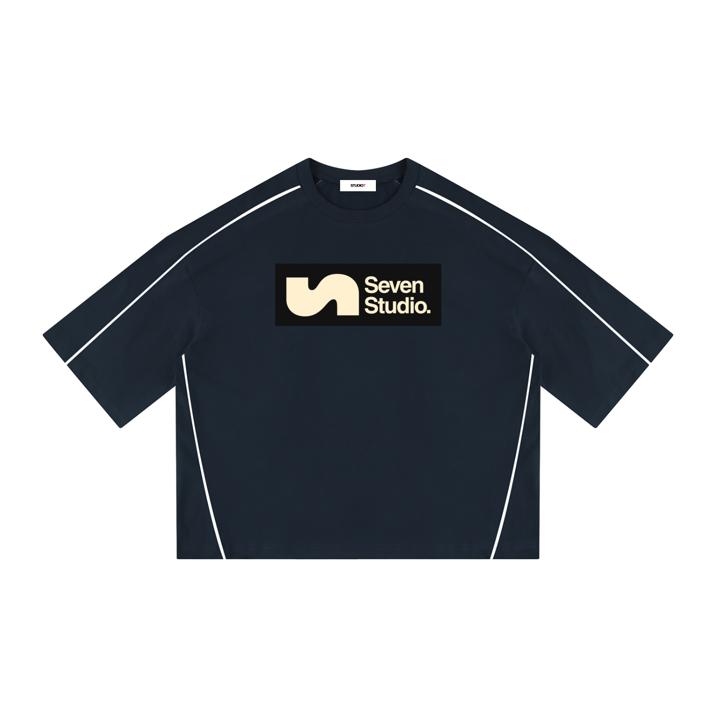Unisex Boxy Piping Tee
