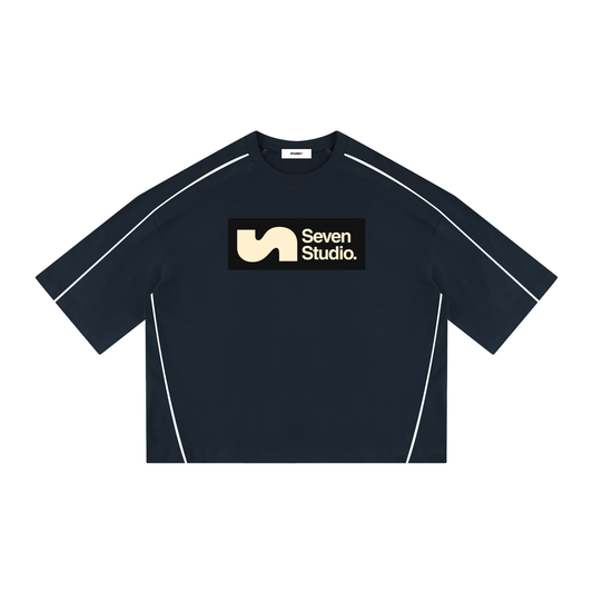 Unisex Boxy Piping Tee