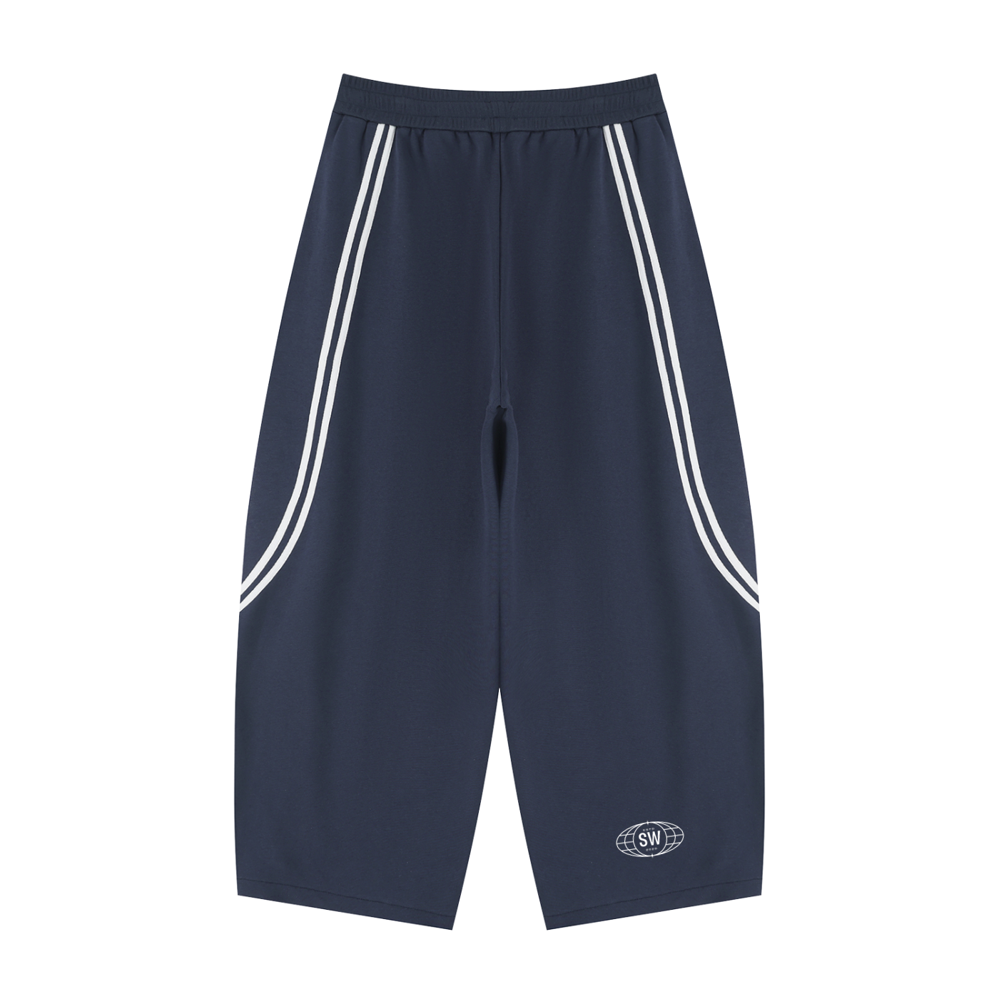 unisex wide leg piping sweats