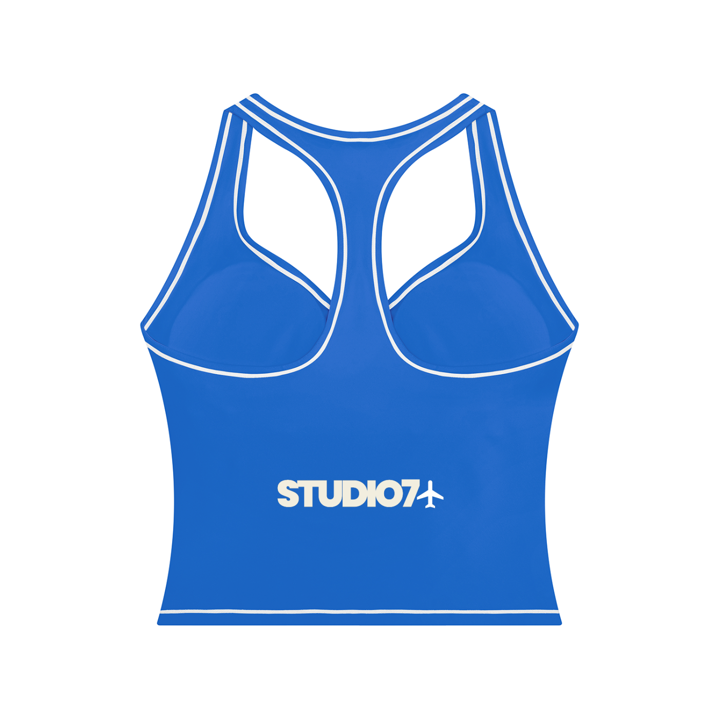 topstitching yoga tank top
