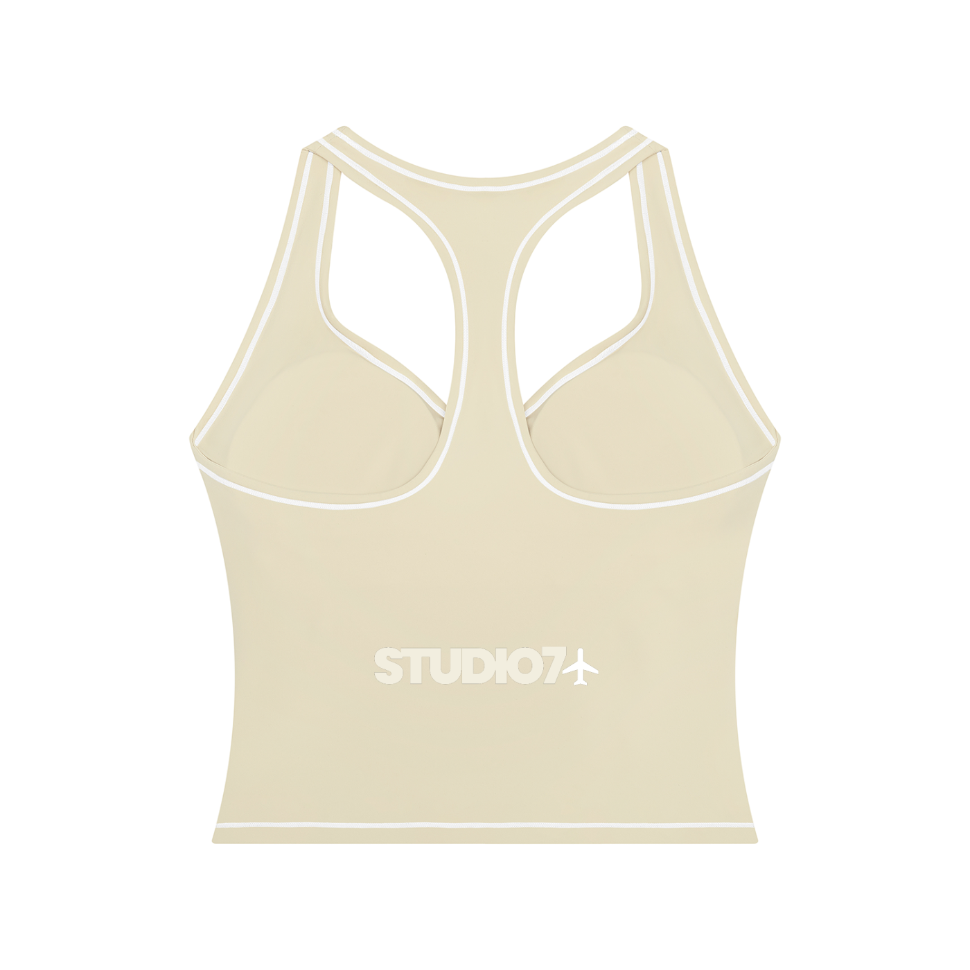 topstitching yoga tank top