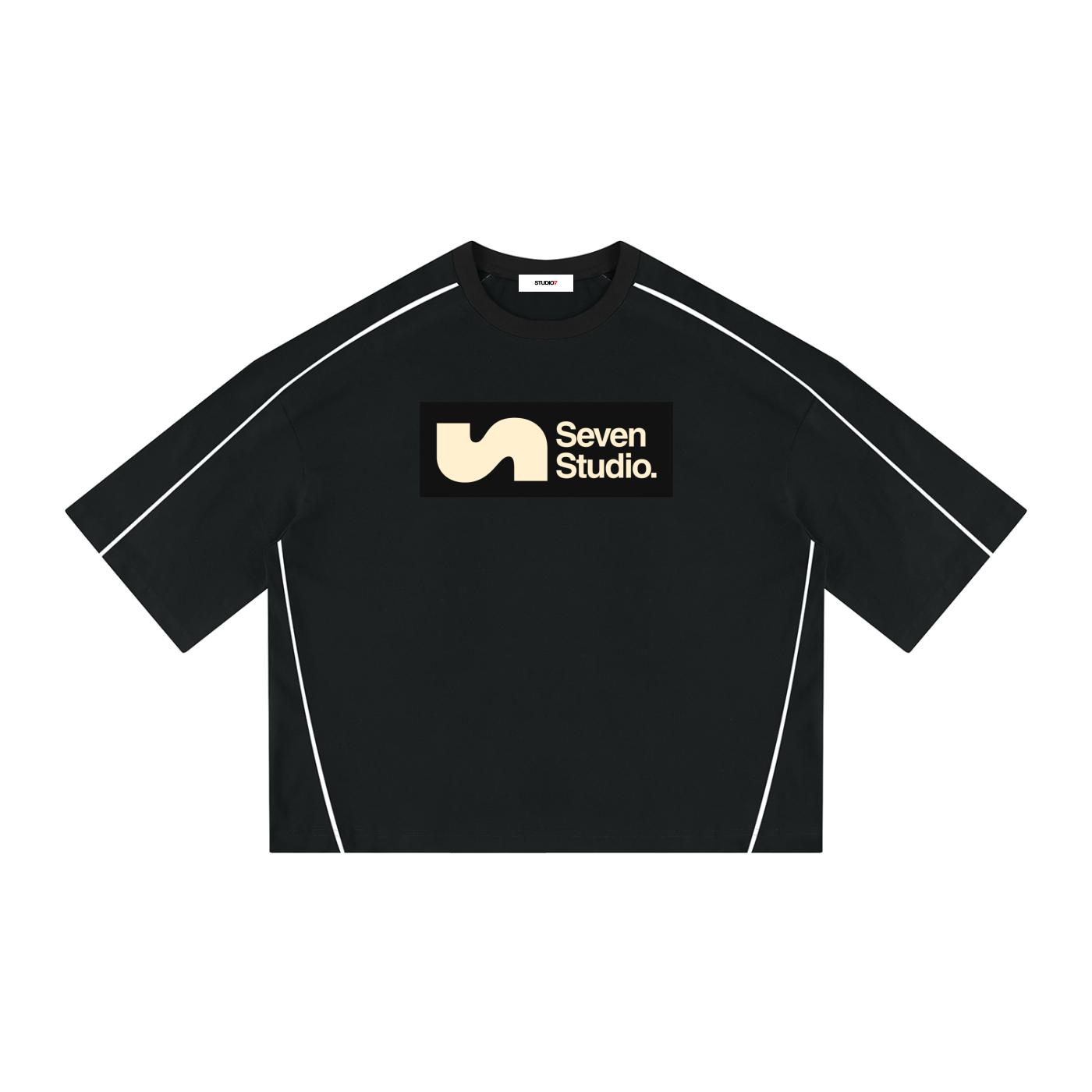 Unisex Boxy Piping Tee
