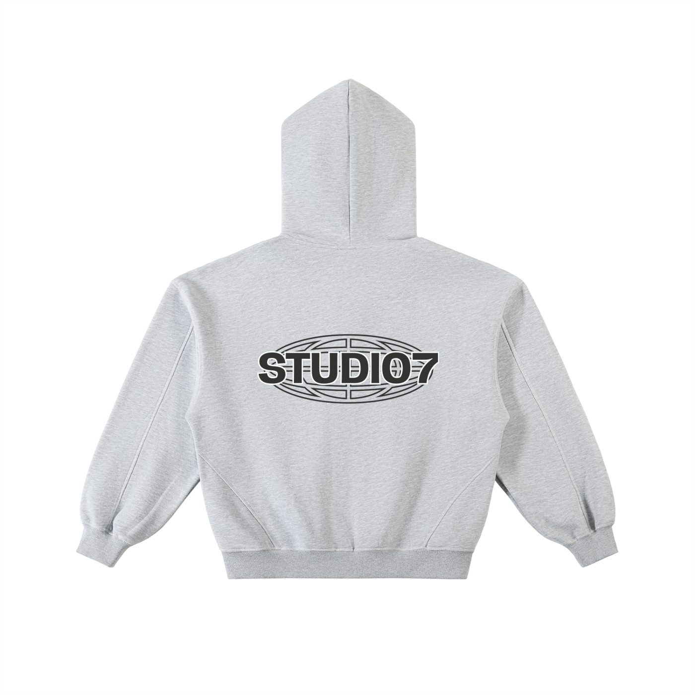 Unisex Boxy Fleece Zip Hoodie