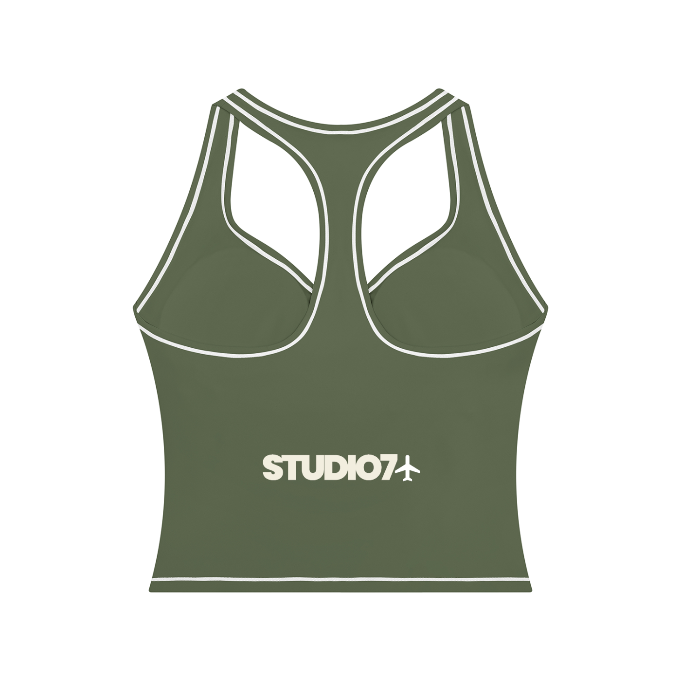 topstitching yoga tank top