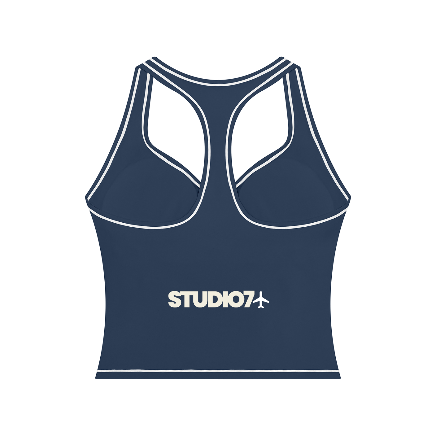 topstitching yoga tank top