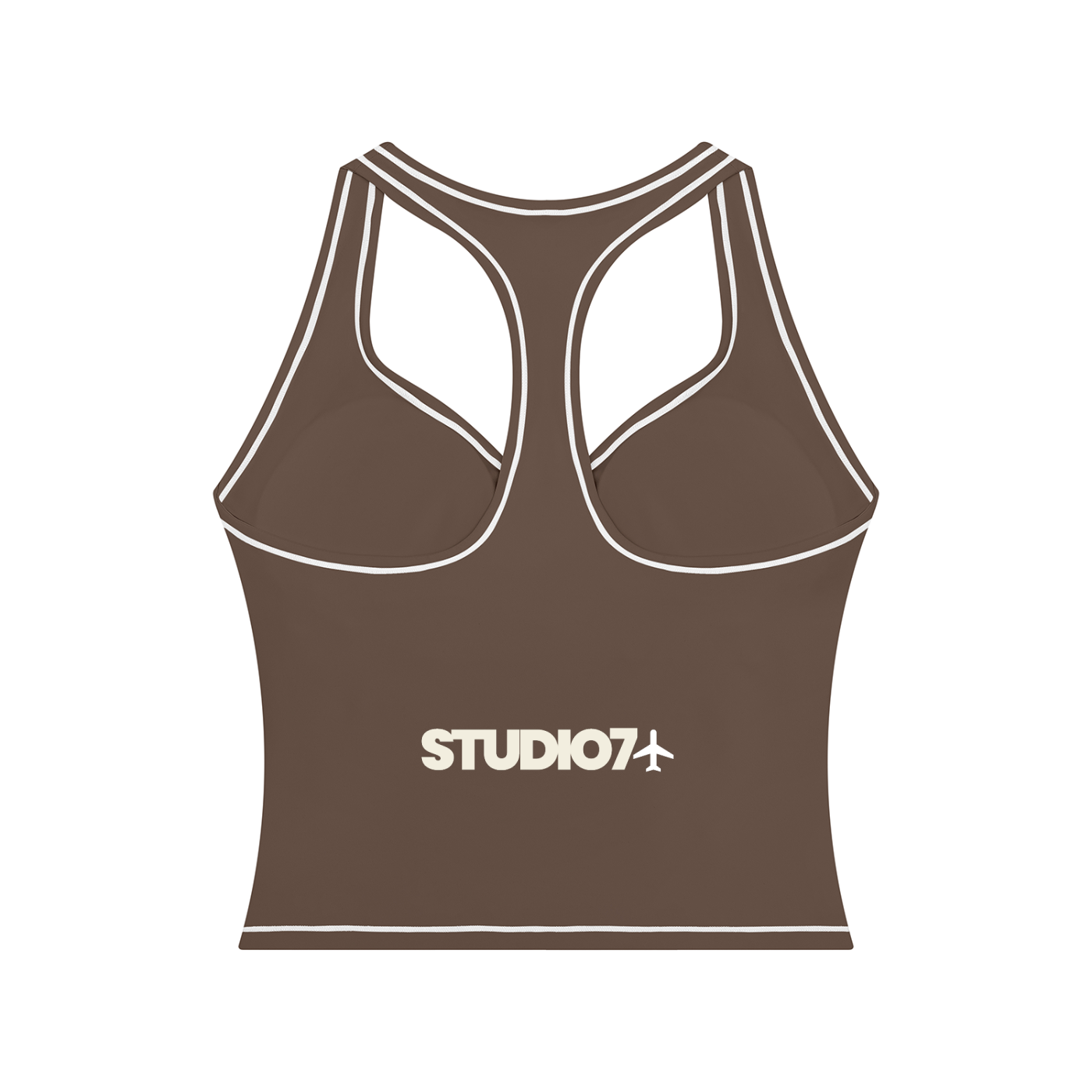 topstitching yoga tank top