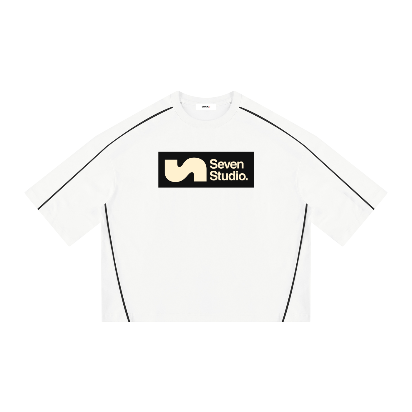 Unisex Boxy Piping Tee