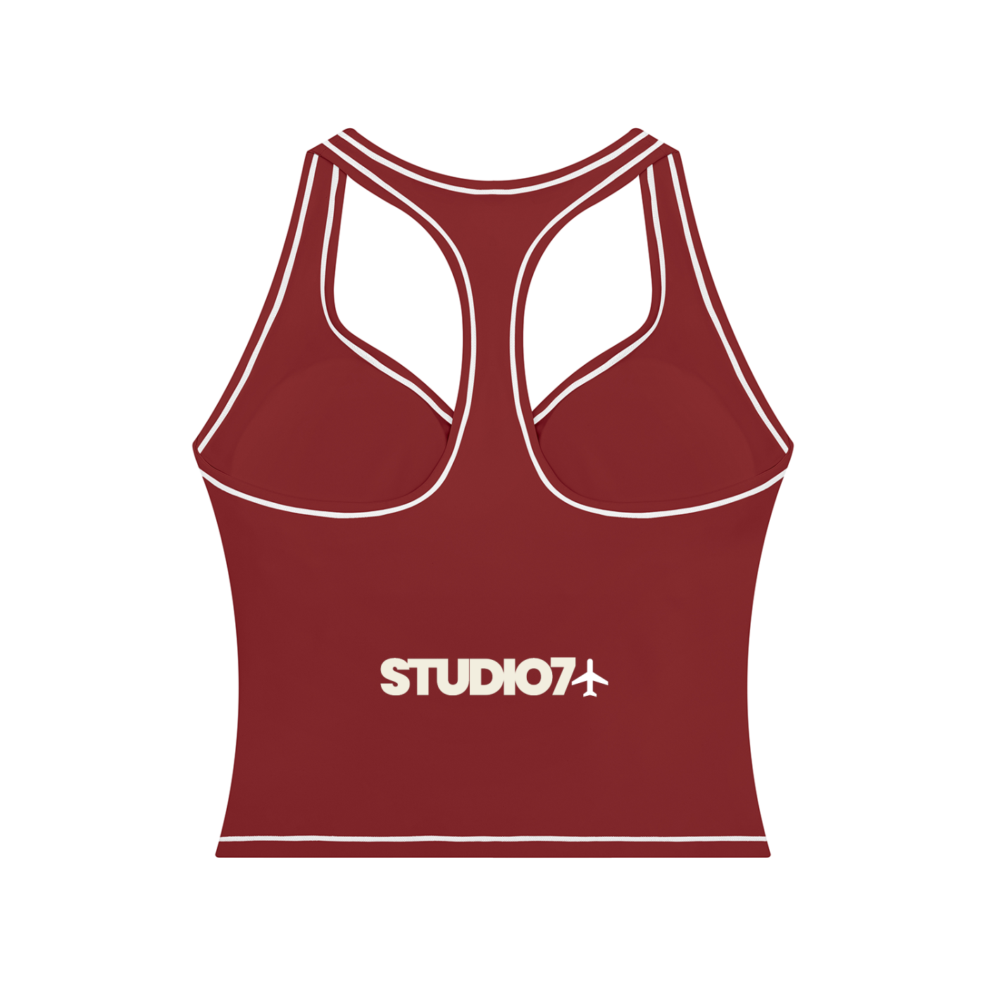 topstitching yoga tank top