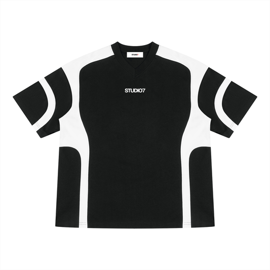 Color Block Unisex V-Neck